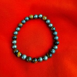 Tiger Eye and Pyrite  Bracelet